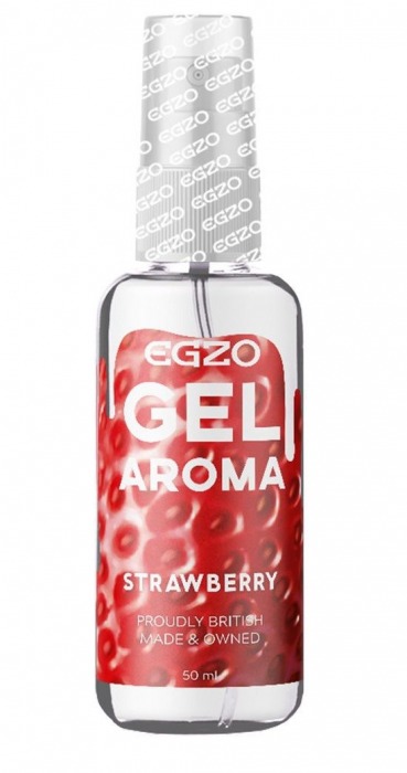 Интимный лубрикант EGZO AROMA с ароматом клубники - 50 мл. - EGZO - купить с доставкой в Томске