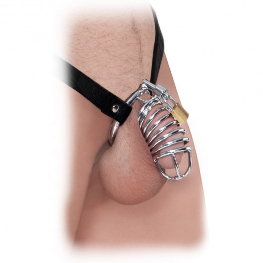 Кольцо верности Extreme Chastity Belt с фиксацией головки - Pipedream - купить с доставкой в Томске