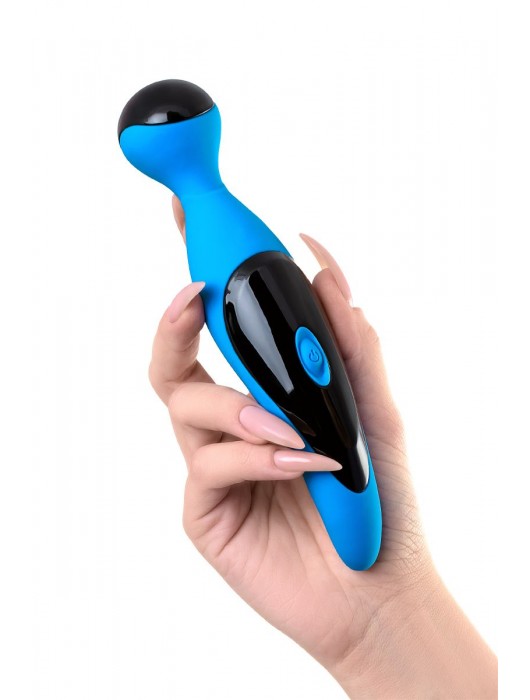 Голубой вибростимулятор COSMY - 18,3 см. - ToyFa