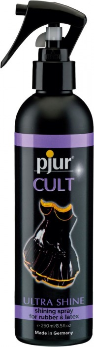 Спрей для ухода за одеждой из латекса pjur CULT Ultra Shine - 250 мл. - Pjur - купить с доставкой в Томске