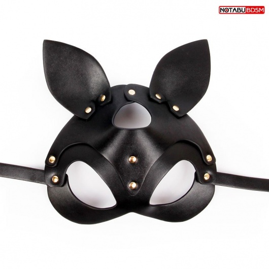 Черная маска с ушками и заклепками - Notabu - купить с доставкой в Томске