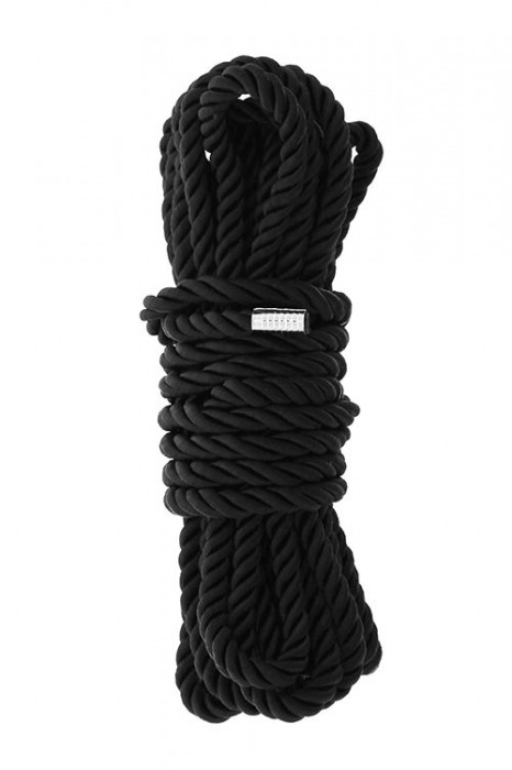 Черная веревка для шибари DELUXE BONDAGE ROPE - 5 м. - Dream Toys - купить с доставкой в Томске