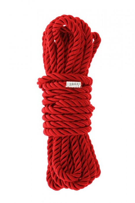 Красная веревка для шибари DELUXE BONDAGE ROPE - 5 м. - Dream Toys - купить с доставкой в Томске