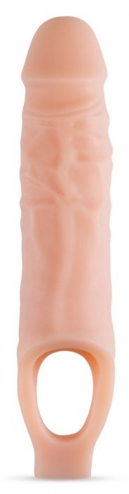 Телесный реалистичный фаллоудлинитель 9 Inch Silicone Cock Sheath Penis Extender - 22,86 см. - Blush Novelties - в Томске купить с доставкой
