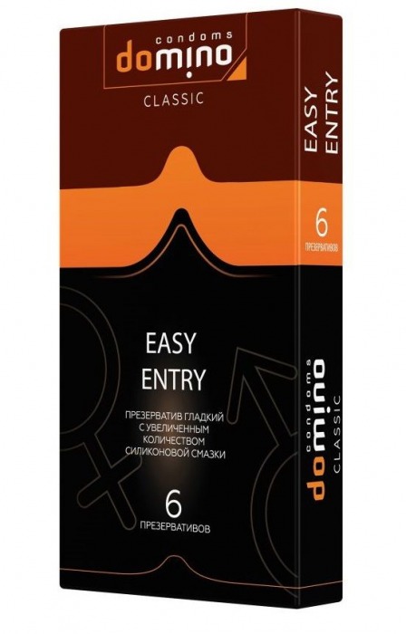 Презервативы с увеличенным количеством смазки DOMINO Easy Entry - 6 шт. - Domino - купить с доставкой в Томске