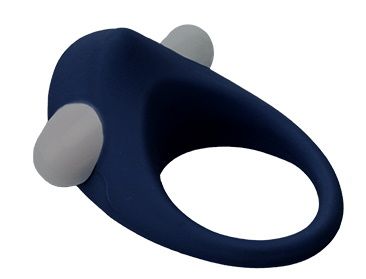 Гладкое синее эрекционное виброкольцо STIMU RING - Dream Toys - в Томске купить с доставкой