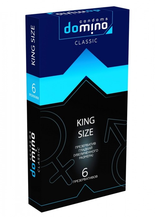 Презервативы увеличенного размера DOMINO Classic King size - 6 шт. - Domino - купить с доставкой в Томске