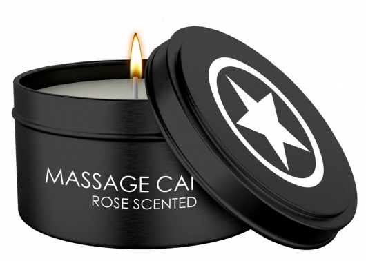 Массажная свеча с ароматом розы Massage Candle - Shots Media BV - купить с доставкой в Томске