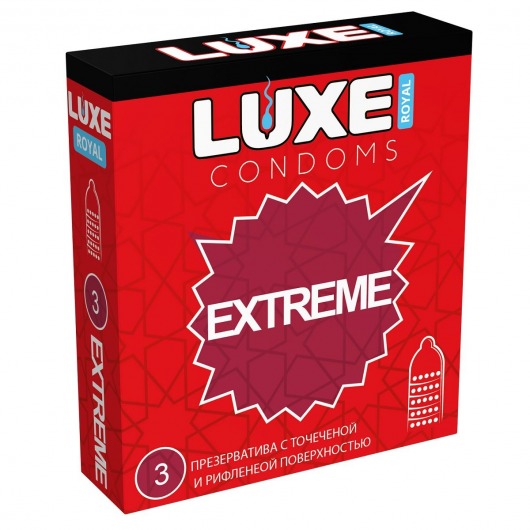 Текстурированные презервативы LUXE Royal Extreme - 3 шт. - Luxe - купить с доставкой в Томске