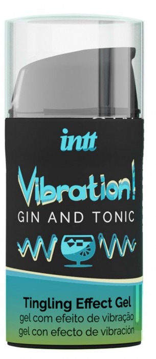 Жидкий интимный гель с эффектом вибрации Vibration! Gin   Tonic - 15 мл. - INTT - купить с доставкой в Томске