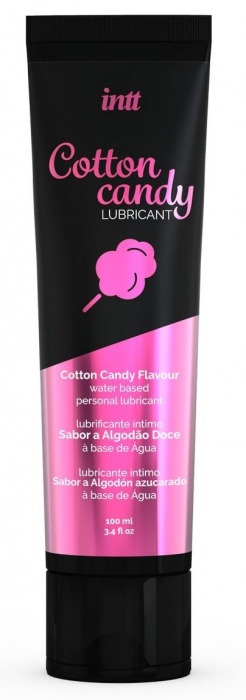 Интимный гель на водной основе Cotton Candy Lubricant - 100 мл. - INTT - купить с доставкой в Томске