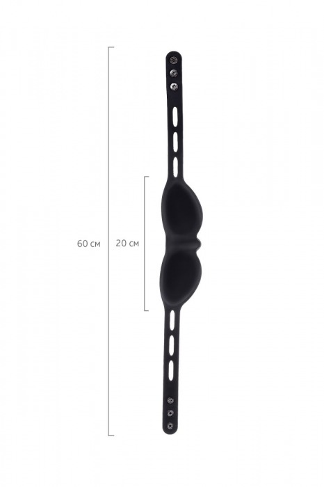 Черная плотная силиконовая маска - ToyFa - купить с доставкой в Томске