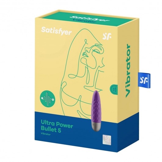 Фиолетовый мини-вибратор Ultra Power Bullet 5 - Satisfyer