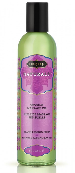 Массажное масло Naturals Island Passion Berry с ароматом тропических фруктов - 236 мл. - Kama Sutra - купить с доставкой в Томске