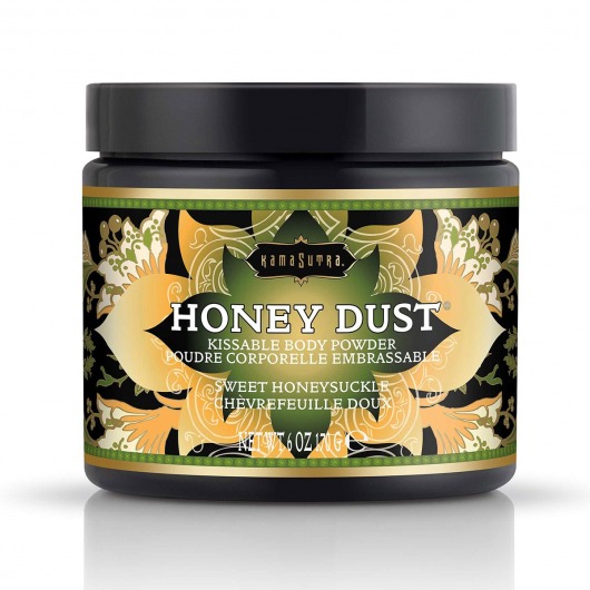 Пудра для тела Honey Dust Body Powder с ароматом жимолости - 170 гр. - Kama Sutra - купить с доставкой в Томске
