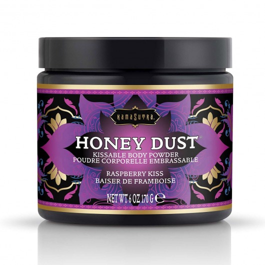 Пудра для тела Honey Dust Body Powder с ароматом малины - 170 гр. - Kama Sutra - купить с доставкой в Томске