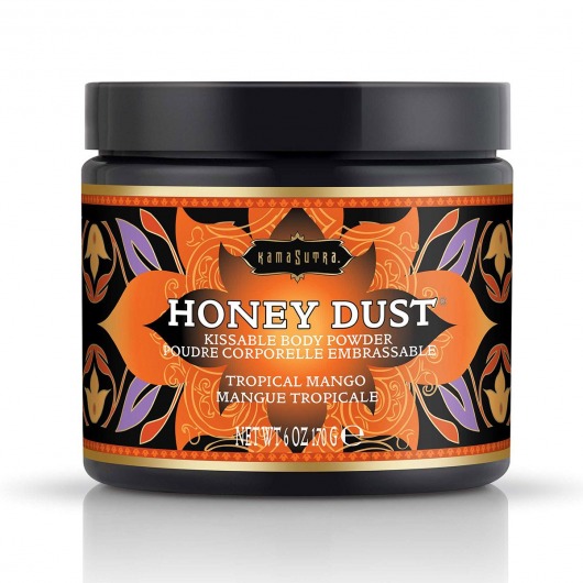 Пудра для тела Honey Dust Body Powder с ароматом манго - 170 гр. - Kama Sutra - купить с доставкой в Томске