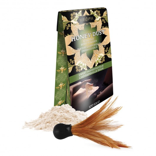 Пудра для тела Honey Dust Body Powder с ароматом жимолости - 28 гр. - Kama Sutra - купить с доставкой в Томске