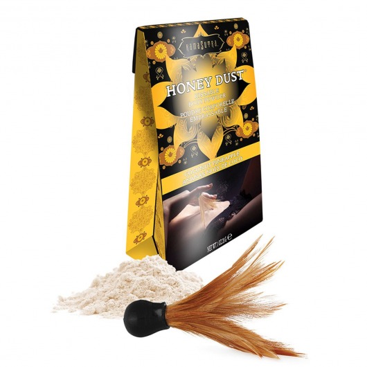 Пудра для тела Honey Dust Body Powder с ароматом кокоса и ананаса - 28 гр. - Kama Sutra - купить с доставкой в Томске