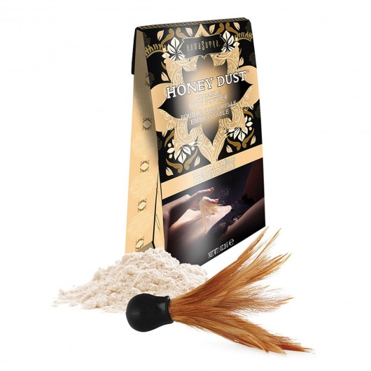 Пудра для тела Honey Dust Body Powder с ароматом ванили - 28 гр. - Kama Sutra - купить с доставкой в Томске