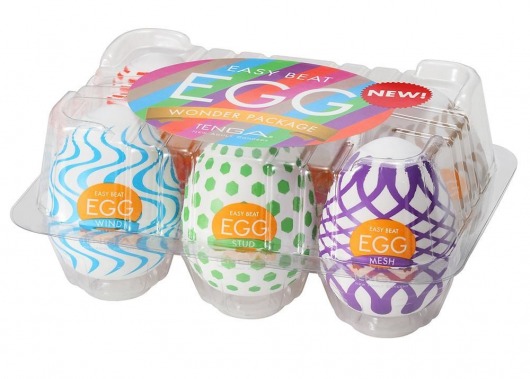 Набор из 6 мастурбаторов Tenga EGG IV с различным рельефом - Tenga - в Томске купить с доставкой