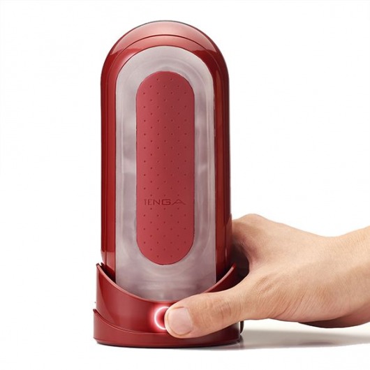 Красный мастурбатор Flip Zero Red   Warmer с подогревом - Tenga - в Томске купить с доставкой
