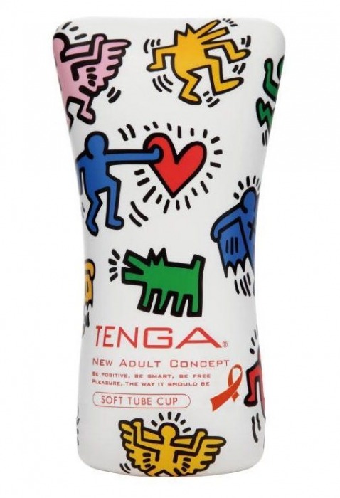 Мастурбатор-туба Keith Haring Soft Tube CUP - Tenga - в Томске купить с доставкой