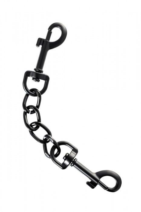 Узкие черные наручники на сцепке - ToyFa - купить с доставкой в Томске