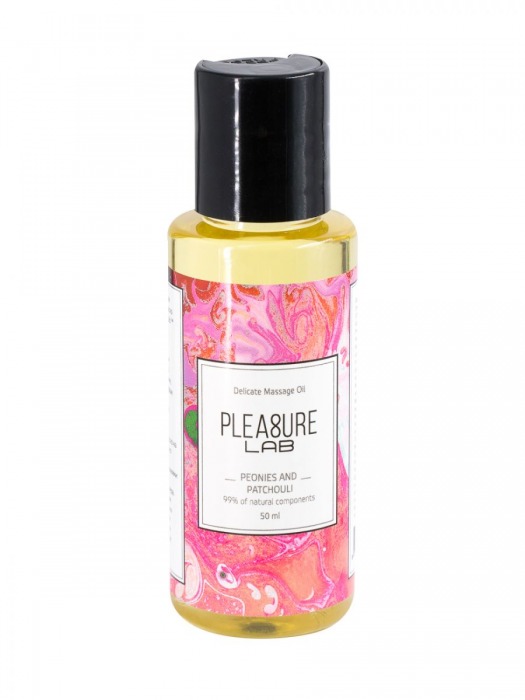 Массажное масло Pleasure Lab Delicate с ароматом пиона и пачули - 50 мл. - Pleasure Lab - купить с доставкой в Томске