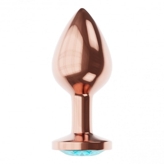 Пробка цвета розового золота с малиновым кристаллом Diamond Topaz Shine L - 8,3 см. - Lola Games - купить с доставкой в Томске