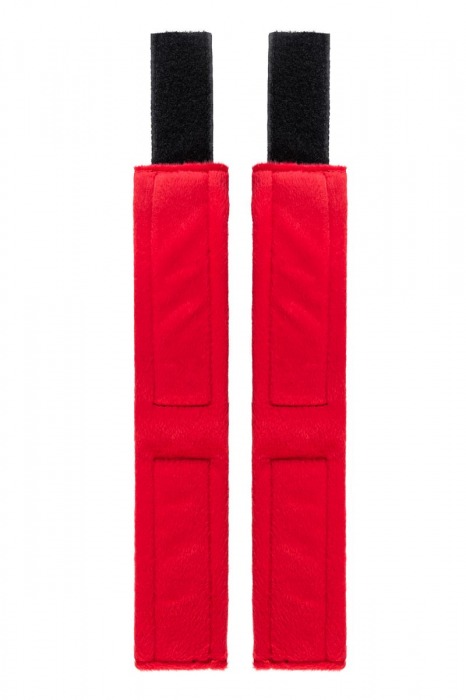 Красно-черные велюровые оковы Anonymo - ToyFa - купить с доставкой в Томске