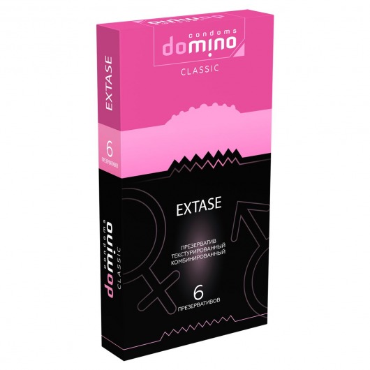 Презервативы с точками и рёбрышками DOMINO Classic Extase - 6 шт. - Domino - купить с доставкой в Томске