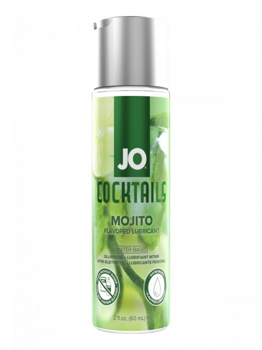 Вкусовой лубрикант на водной основе JO Cocktails Mojito - 60 мл. - System JO - купить с доставкой в Томске