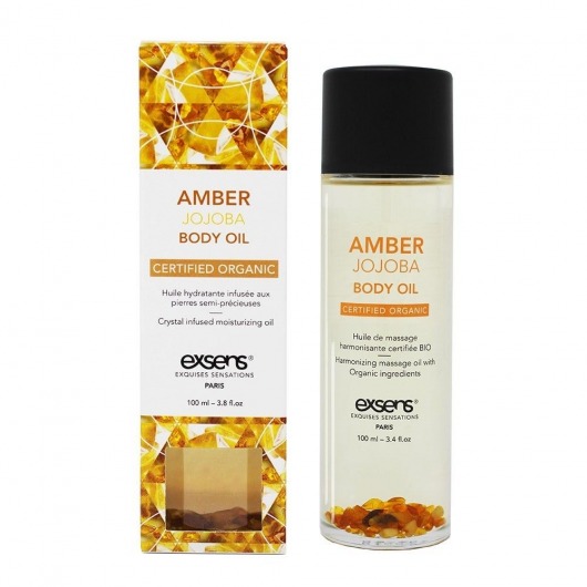 Органическое массажное масло AMBER JOJOBA - 100 мл. - Exsens - купить с доставкой в Томске