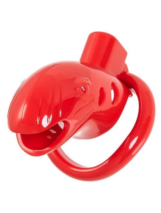 Красный мужской пояс верности из пластика - ToyFa - купить с доставкой в Томске