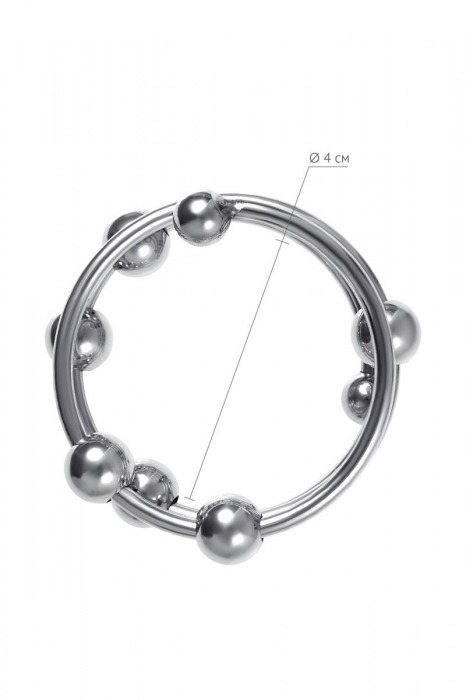 Большое металлическое кольцо под головку пениса - ToyFa - купить с доставкой в Томске