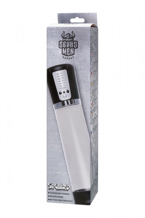 Прозрачная автоматическая помпа для пениса Sigurd - Sexus - в Томске купить с доставкой