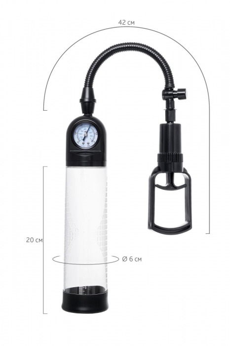 Прозрачная механическая помпа Helmer с манометром - Sexus - в Томске купить с доставкой
