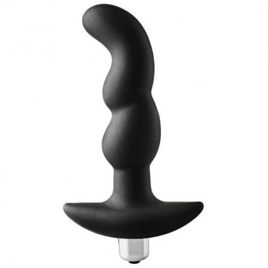 Черная вибропробка для простаты FantASStic Vibrating Prostate Plug - 14,5 см. - Dream Toys - в Томске купить с доставкой