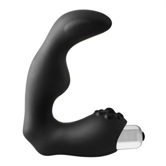 Черный вибромассажер простаты FantASStic Vibrating Prostate Massager - 11,3 см. - Dream Toys - в Томске купить с доставкой