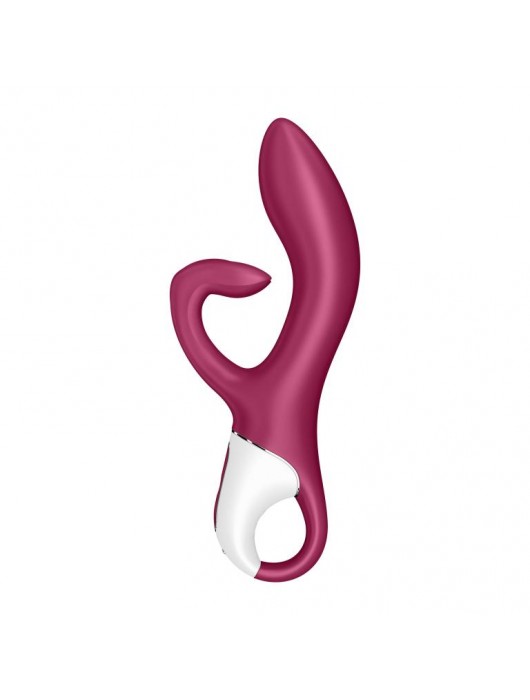 Малиновый вибратор-кролик Embrace Me - 21,2 см. - Satisfyer