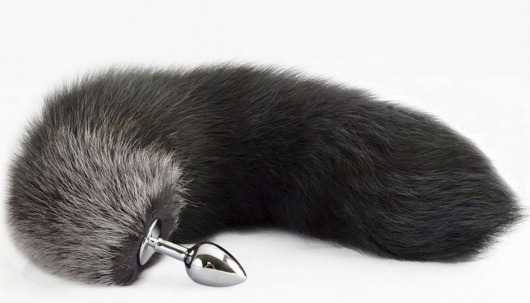 Серебристая анальная пробка с хвостом - Sitabella в Томске Серебристая анальная пробка с хвостом - Sitabella