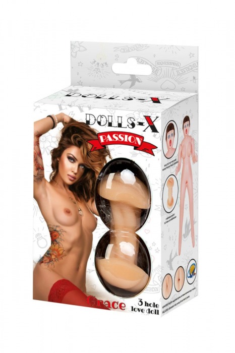 Надувная секс-кукла с тремя любовными отверстиями - ToyFa - в Томске купить с доставкой