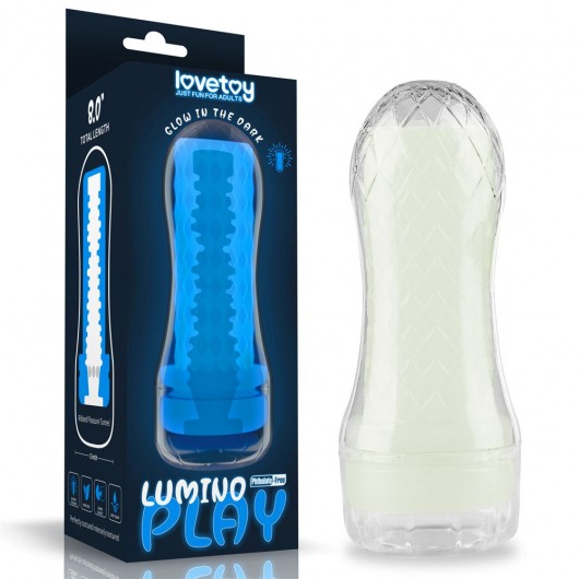 Светящийся в темноте мастурбатор Lumino Play Masturbator Ribbed - Lovetoy - в Томске купить с доставкой