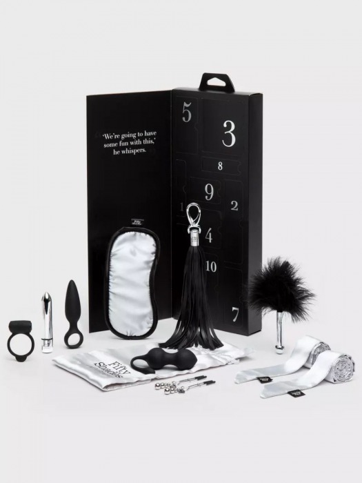 Эротический набор Pleasure Overload 10 Days of Play Gift Set - Fifty Shades of Grey - купить с доставкой в Томске