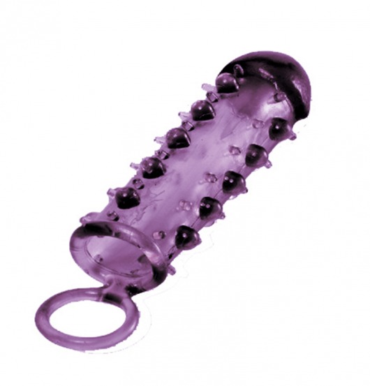 Закрытая фиолетовая насадка с пупырышками SAMURAI PENIS SLEEVE PURPLE - 14,5 см. - NMC - в Томске купить с доставкой
