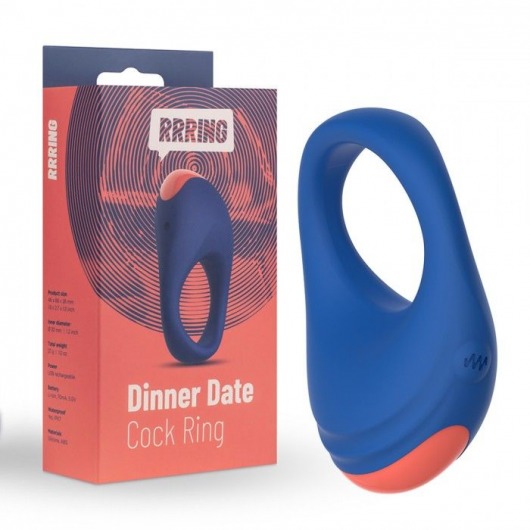 Синее эрекционное кольцо RRRING Dinner Date Cock Ring - FeelzToys - в Томске купить с доставкой