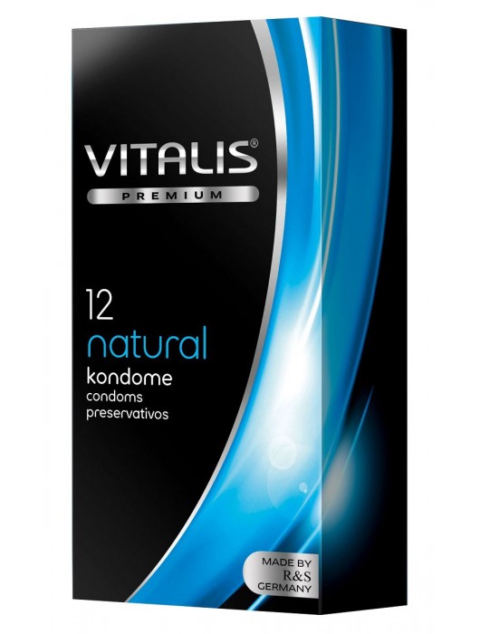 Классические презервативы VITALIS PREMIUM natural - 12 шт. - Vitalis - купить с доставкой в Томске