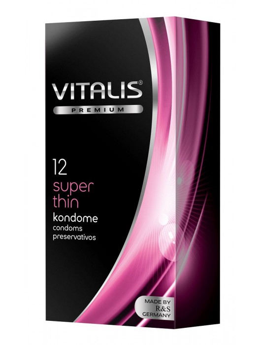 Ультратонкие презервативы VITALIS PREMIUM super thin - 12 шт. - Vitalis - купить с доставкой в Томске