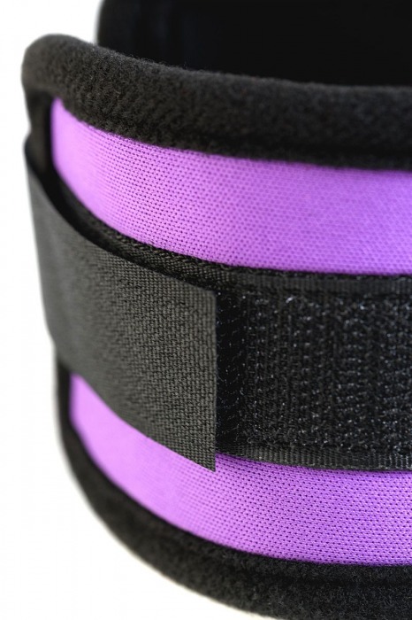 Наручники из неопрена фиолетового цвета - ToyFa - купить с доставкой в Томске